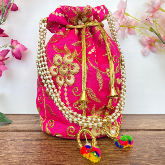 Potli Bag in Pink