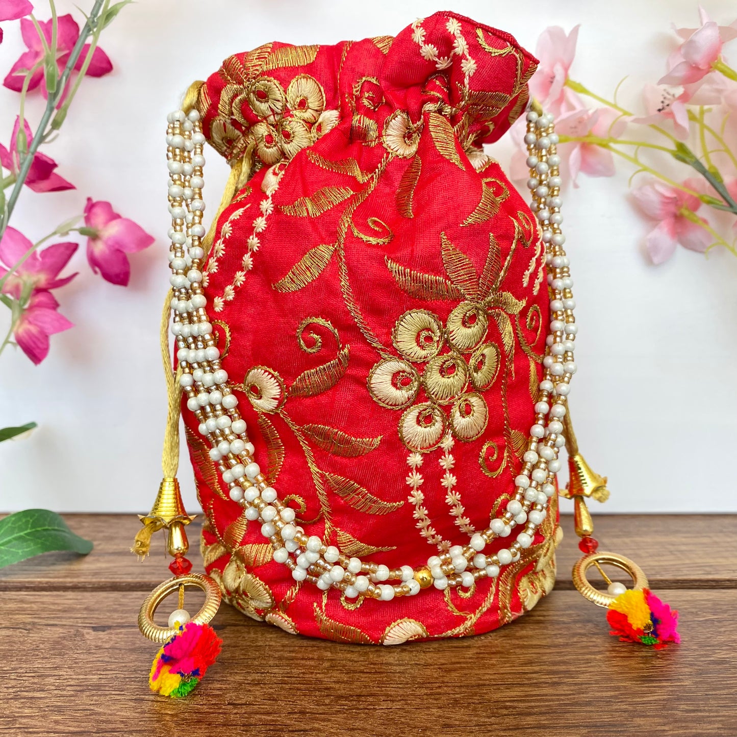 Potli Bag in Red